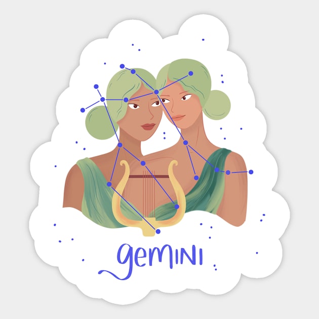 Gemini Sticker by Mazu Studio